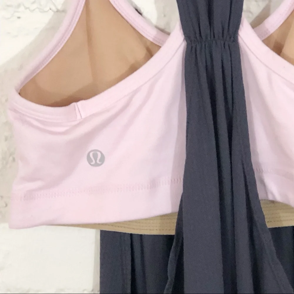Lululemon No Limits Tank Gray and Light Pink - Picture 4 of 5